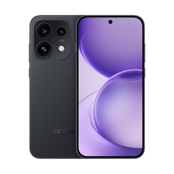 Oppo Reno 16 smartphone featuring 16GB RAM and 512GB storage, sleek design with dual rear cameras and vibrant display.