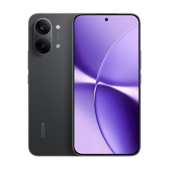 Redmi Turbo 5 Max smartphone featuring 16GB RAM and 256GB storage in sleek design.