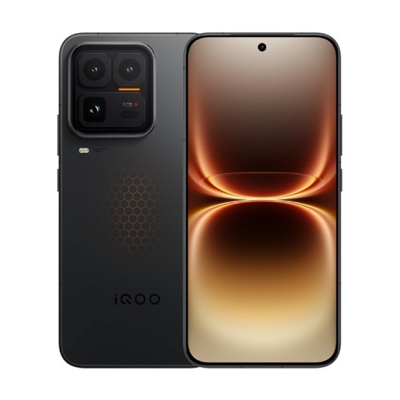 Vivo IQOO 15 Ultra smartphone featuring 16GB RAM and 512GB storage, sleek design with triple camera setup.