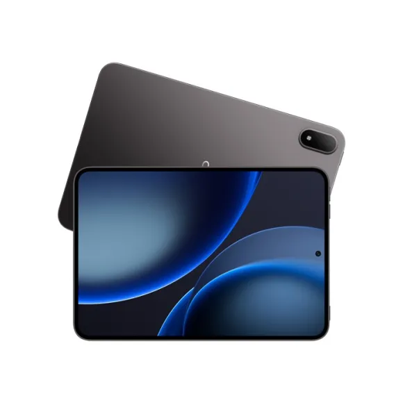Oppo Pad Mini tablet with 12GB RAM and 256GB storage in a sleek design, showcasing a vibrant display.