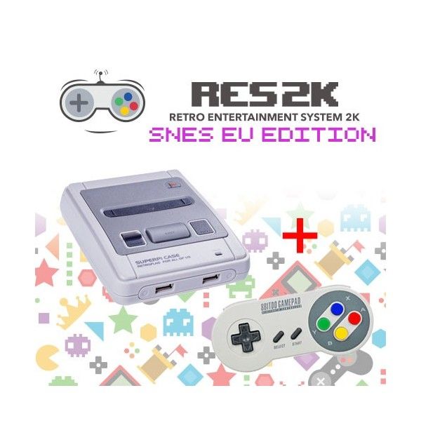 RES2k - SNES EU Version - inkl. Retroflag USB Controller - Res2k - TradingShenzhen.com