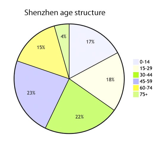 Shenzhen Population in Diagram