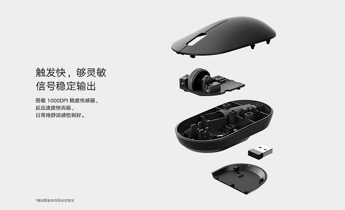 Xiaomi Wireless Mouse Lite 1200DPI Hand Feeling